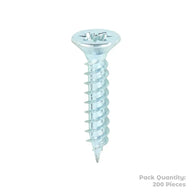 Twin Woodscrew PZ2 CSK 6 X 3/4" Pack 200