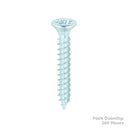 Twin Woodscrew PZ2 CSK 6 X 1" Pack 200