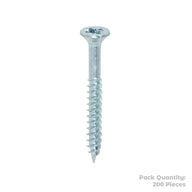 Twin Woodscrew Pz2 Csk 6 X 1 1/4" (200)
