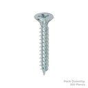 Twin Woodscrew Pz2 Csk 7 X 1" (200)