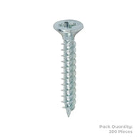 Twin Woodscrew Pz2 Csk 7 X 1" (200)