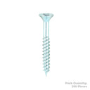 Twin Woodscrew Pz2 Csk 7 X 1 1/4" (200)