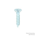 Twin Woodscrew Pz2 Csk 8 X 3/4" (200)