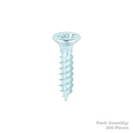 Twin Woodscrew Pz2 Csk 8 X 3/4" (200)