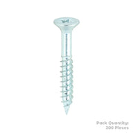 Twin Woodscrew Pz2 Csk 8 X 1 1/4" (200)
