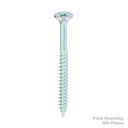 Twin Woodscrew Pz2 Csk 8 X 2 (200)