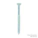 Twin Woodscrew Pz2 Csk 8 X 2 1/4" (200)