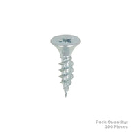 Twin Woodscrew Pz2 Csk 10 X 3/4" (200)