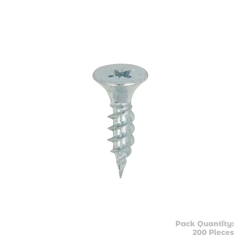 Twin Woodscrew Pz2 Csk 10 X 3/4" (200)