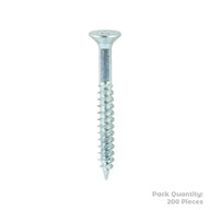 Twin Woodscrew Pz2 Csk 10 X 1 3/4" (200)