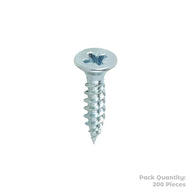 Twin Woodscrew Pz3 Csk 12 X 1" (200)