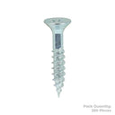 Twin Woodscrew Pz3 Csk 12 X 1 1/4" (200)