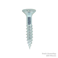 Twin Woodscrew Pz3 Csk 12 X 1 1/4" (200)