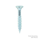 Twin Woodscrew Pz3 Csk 12 X 1 1/2" (200)