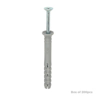 Nylon Hammer Fixing 6.0 x 50mm (200)