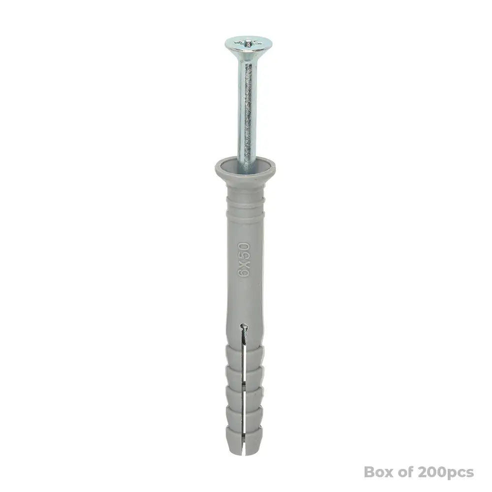 Nylon Hammer Fixing 6.0 x 50mm (200)