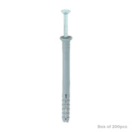 Nylon Hammer Fixing 6.0 x 70mm (200)