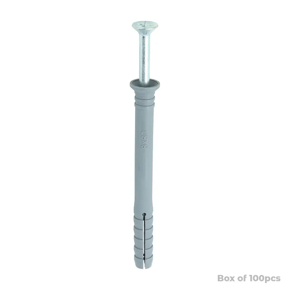 Nylon Hammer Fixing 8.0 x 80mm (100)
