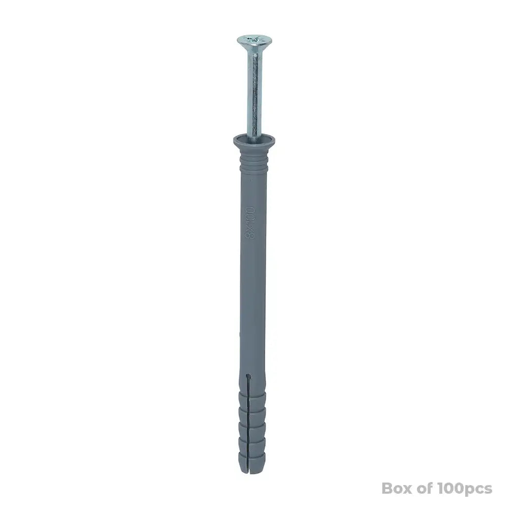 Nylon Hammer Fixing 8.0 x 100mm (100)