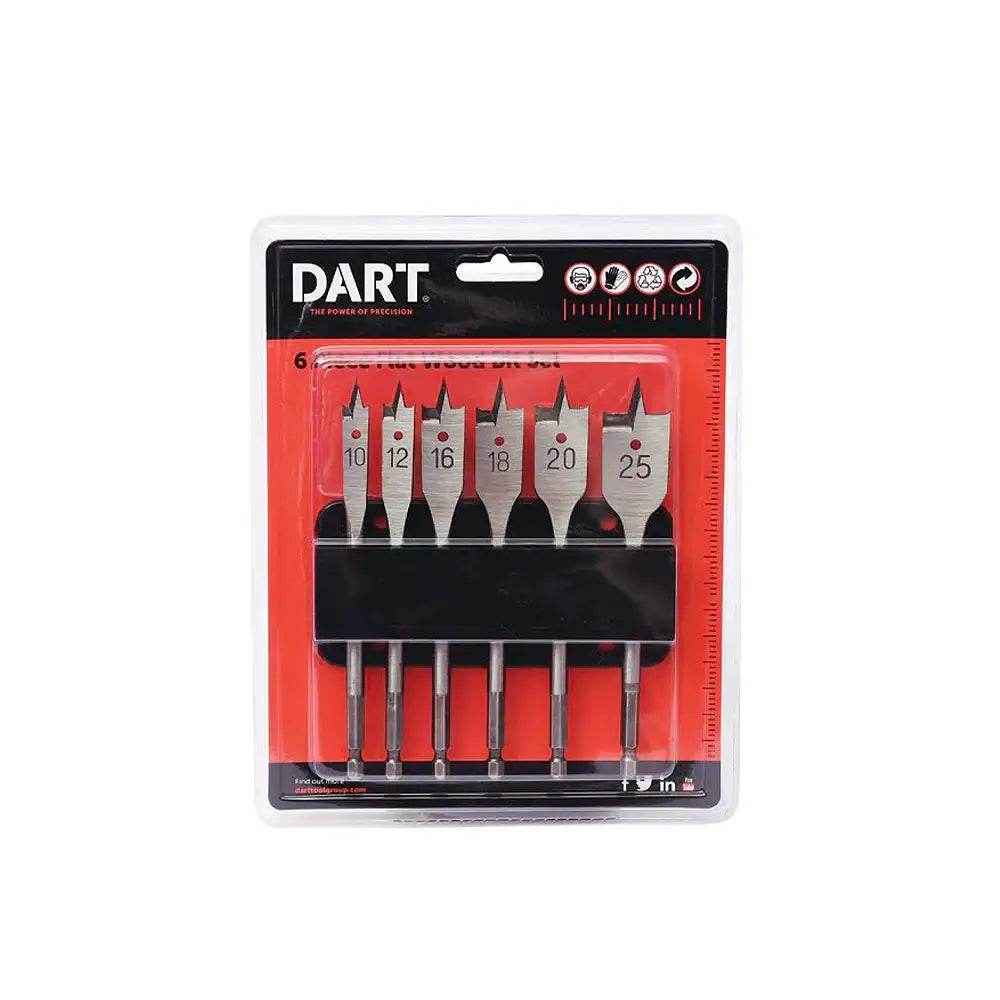 Dart 6 Piece 230mm Auger Bit Set