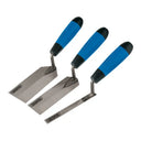 Draper Soft Grip Edging Trowel Set 3 Piece