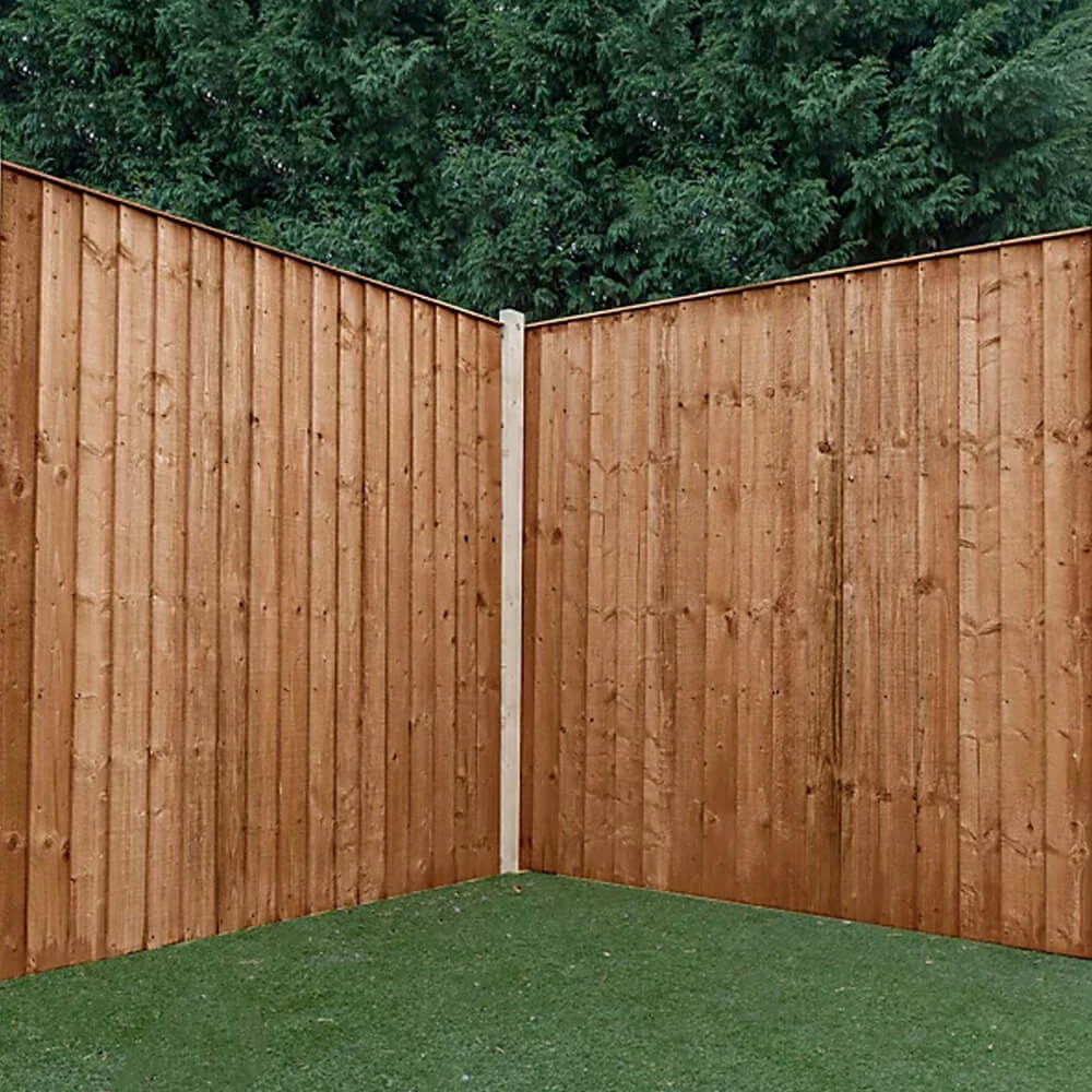 Strong Featheredge Fence Panel 6ftx5ft