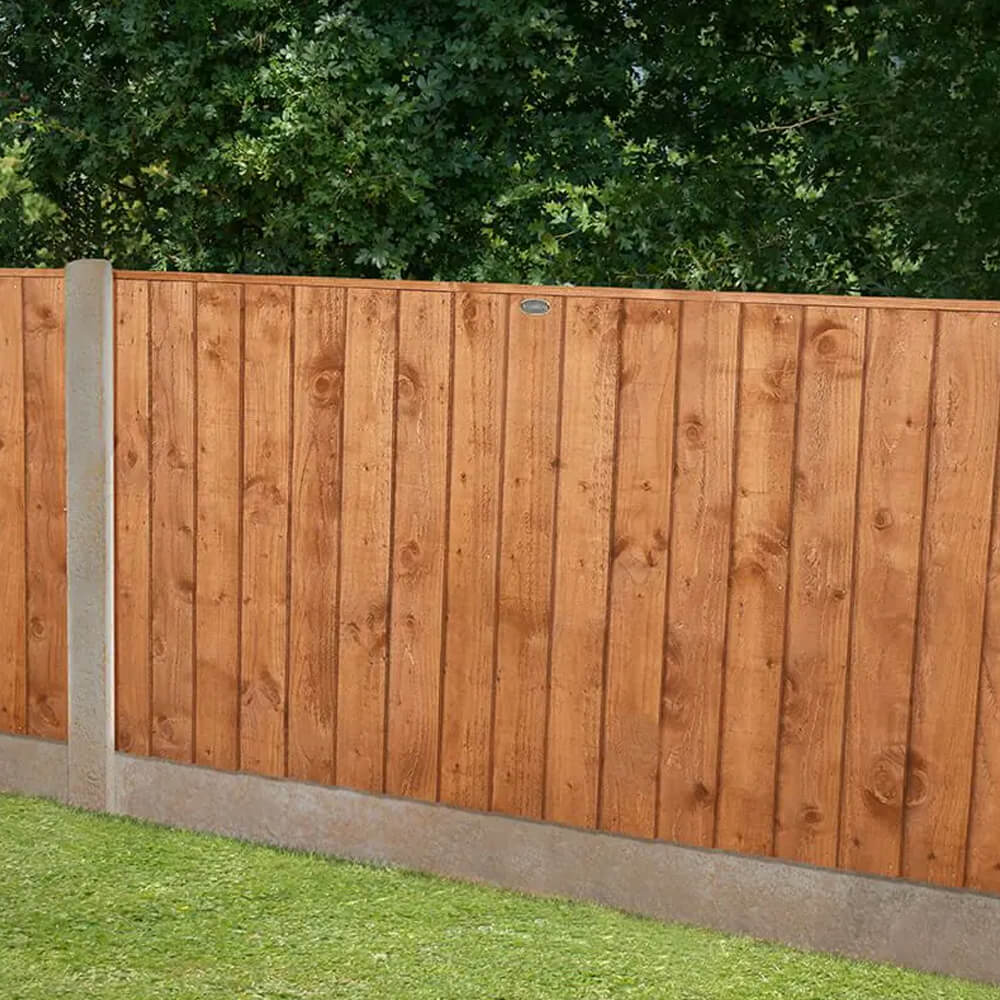 Strong Featheredge Fence Panel 6ftx4ft