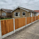 Strong Featheredge Fence Panel 6ftx2ft