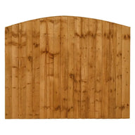 Dome Featheredge Fence Panel 6ftx5ft