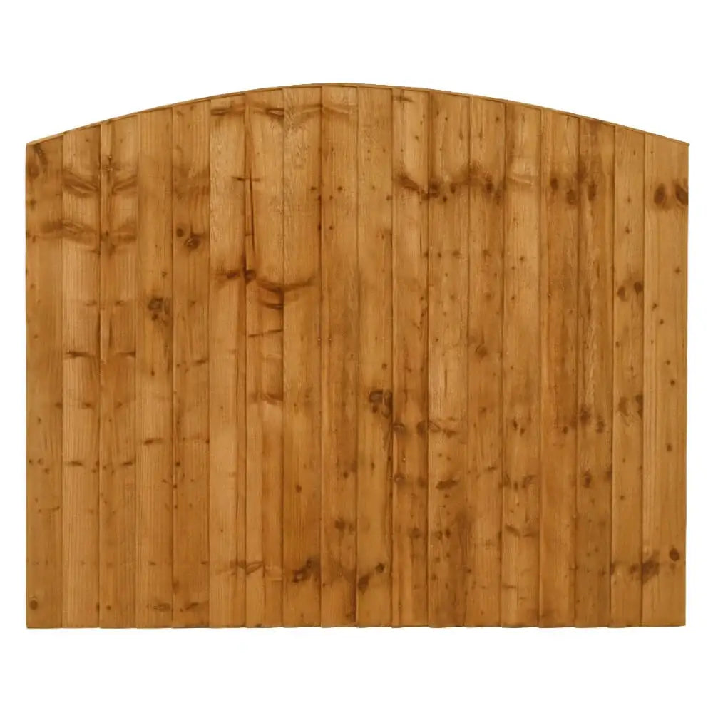 Dome Featheredge Fence Panel 6ftx5ft