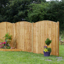 Dome Featheredge Fence Panel 6ftx5ft