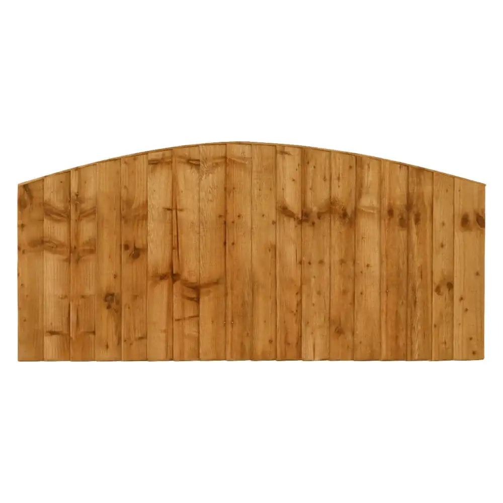 Dome Featheredge Fence Panel 6ftx3ft