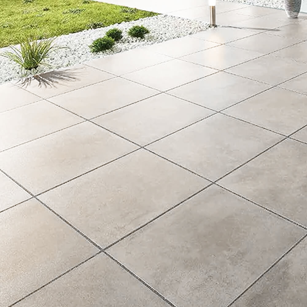 Eatons Paget 450X450x35mm Grey Natural Smooth Paving Slab Flag