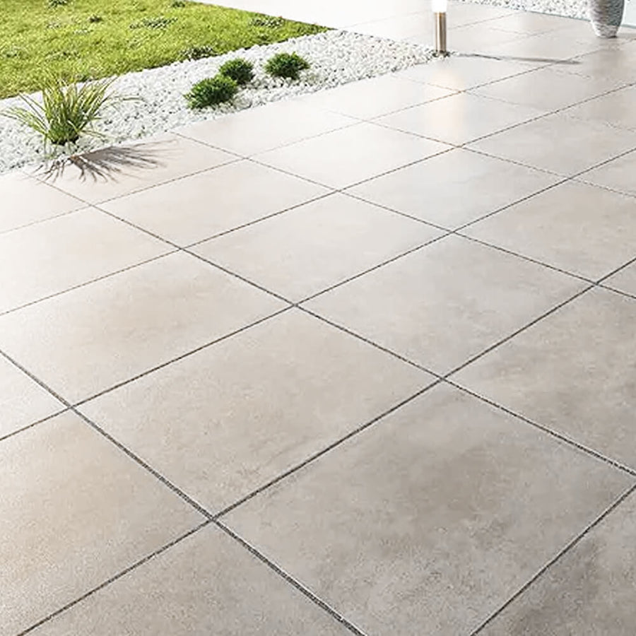Eatons Paget 450X450x35mm Grey Natural Smooth Paving Slab Flag