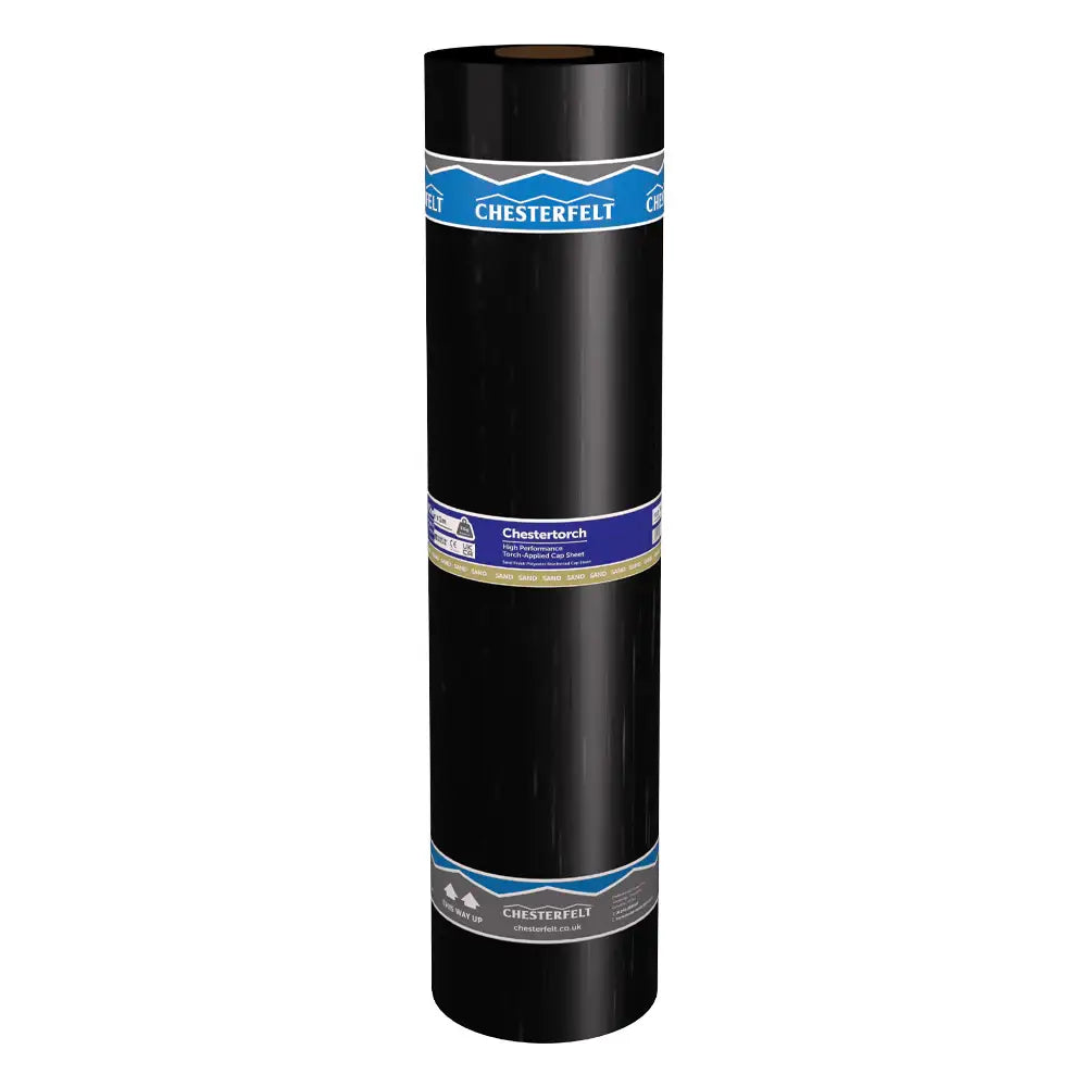 Premium Torch On Black Mineral Roofing Felt Underlay Sheet  - 8m x 1m Roll 4kg