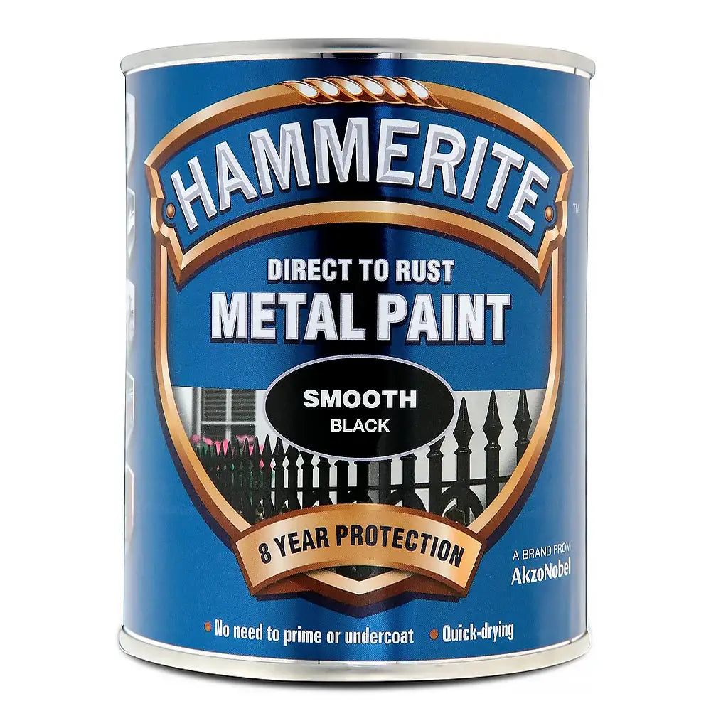 Hammerite Smooth Black 1L