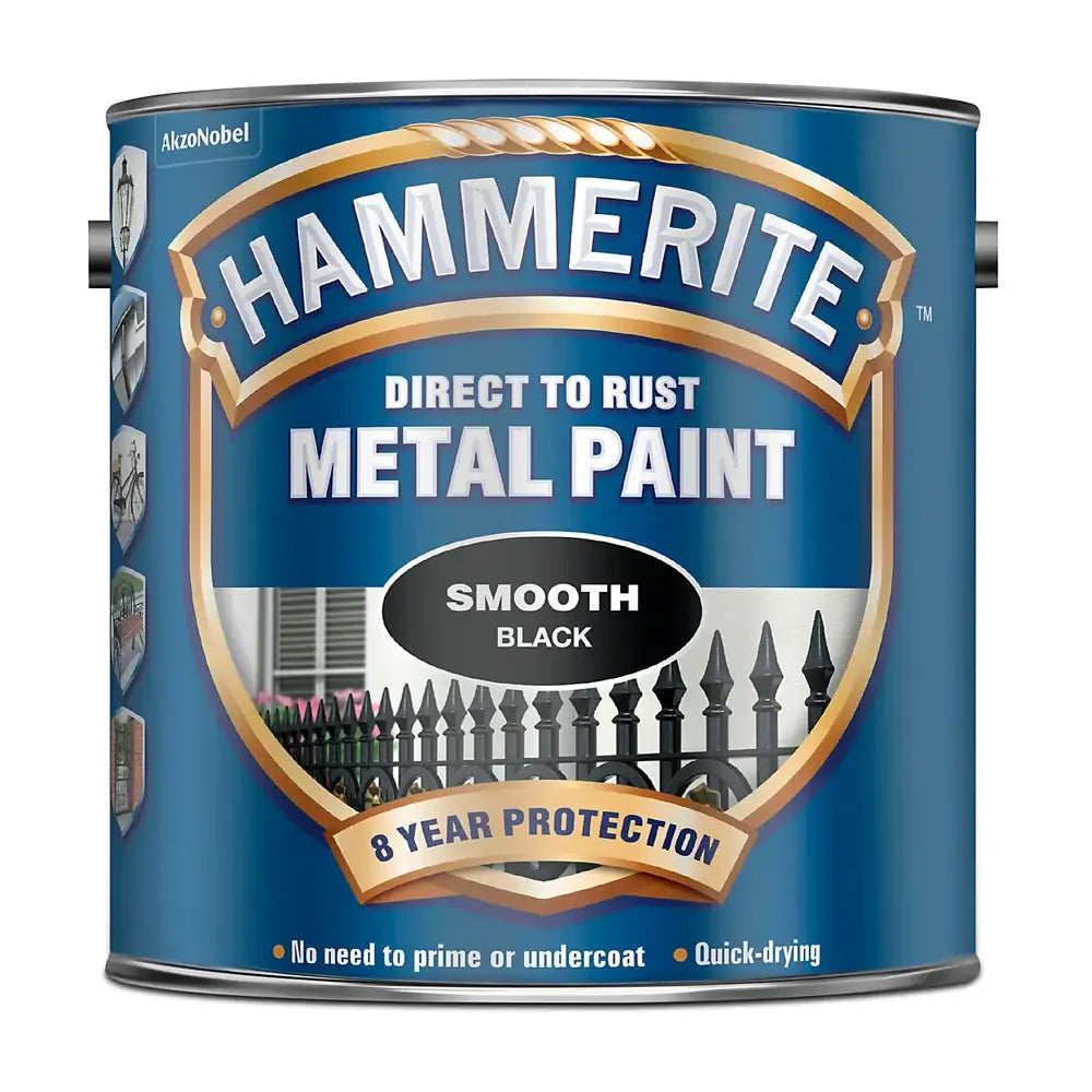 Hammerite Smooth Black 2.5L