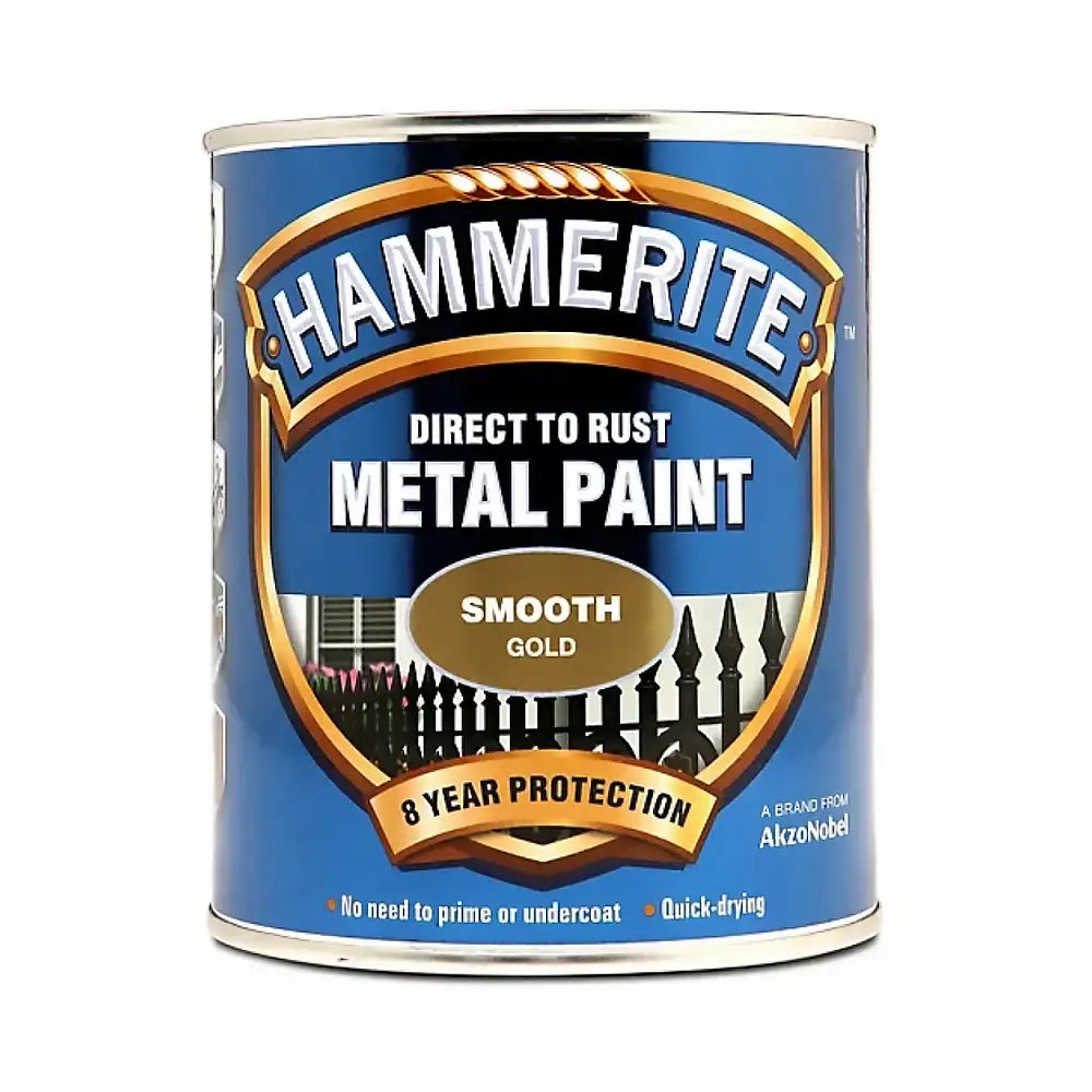Hammerite Smooth Gold 750ml