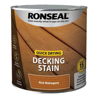 Ronseal Decking Stain Rich Mahogany 2.5L