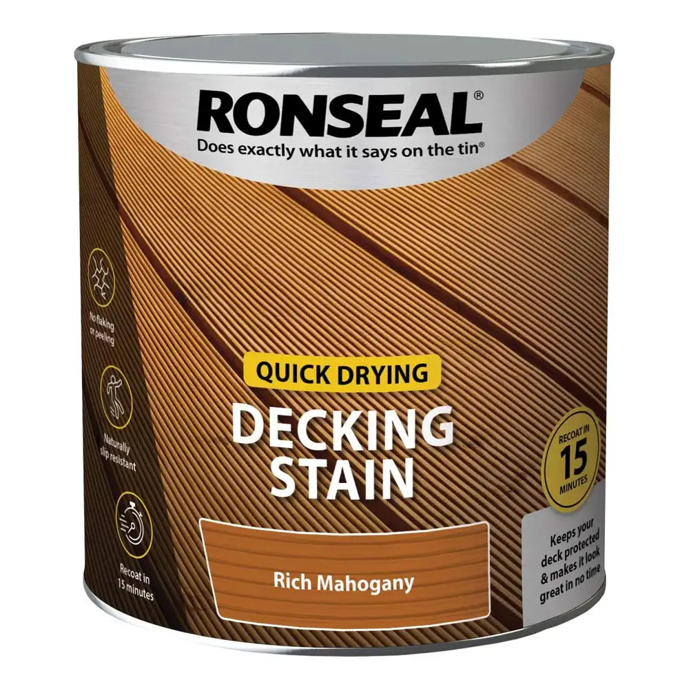 Ronseal Decking Stain Rich Mahogany 2.5L