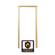 Internal Fire Rated Door Lining Set 38 X 115mm Door Frame Inc Stops (4 1/2")