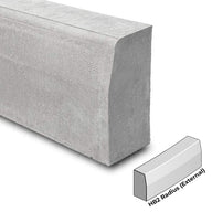 Half Batter Radius Kerb External Radius 8m HB2