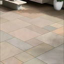 Raj Green Indian Natural Sandstone Paving Pack 22mm Calibrated 10.2m2 Patio Kit