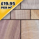 Rainbow Indian Sandstone Paving Pack