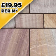 Rainbow Indian Sandstone Paving Pack