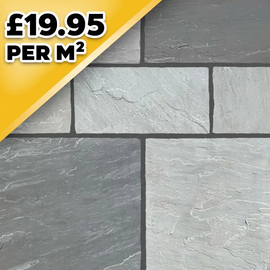 Kandla Grey Indian Sandstone Paving Pack