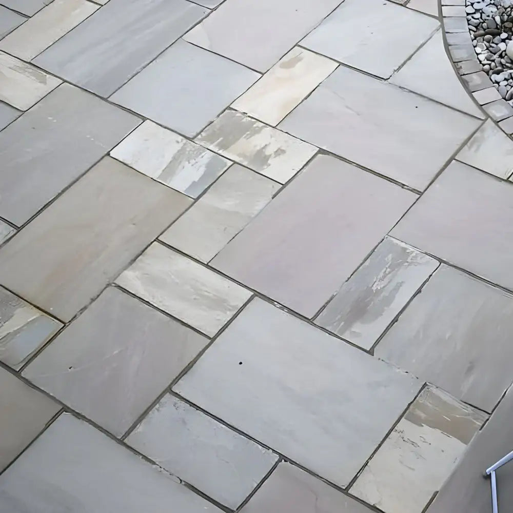 Tradestone Indian Natural Sandstone Paving Pack 22mm Calibrated 10.2m2 Patio Kit