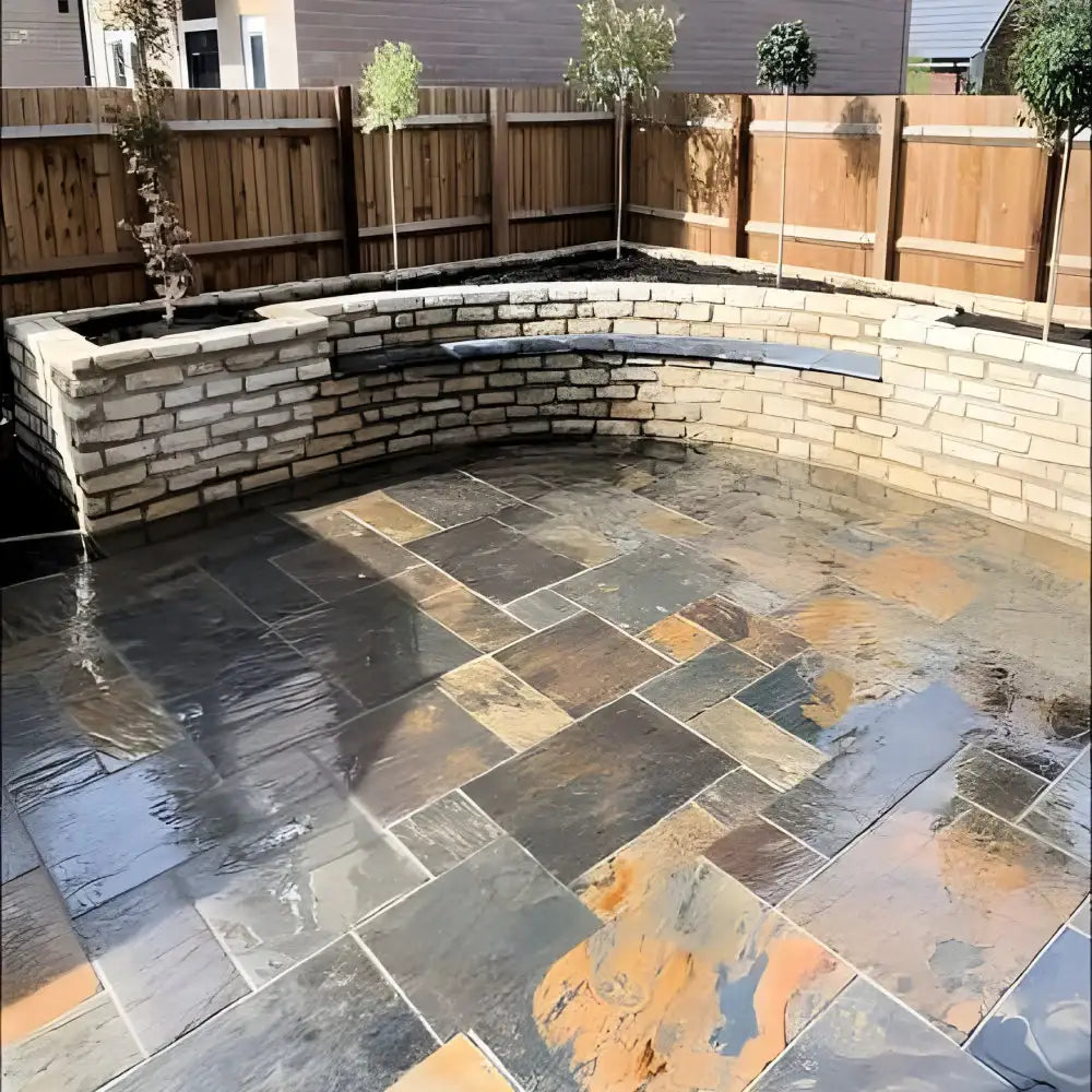 Mongolian Slate Rusty Indian Natural Sandstone Paving Pack 22mm Calibrated 8m2