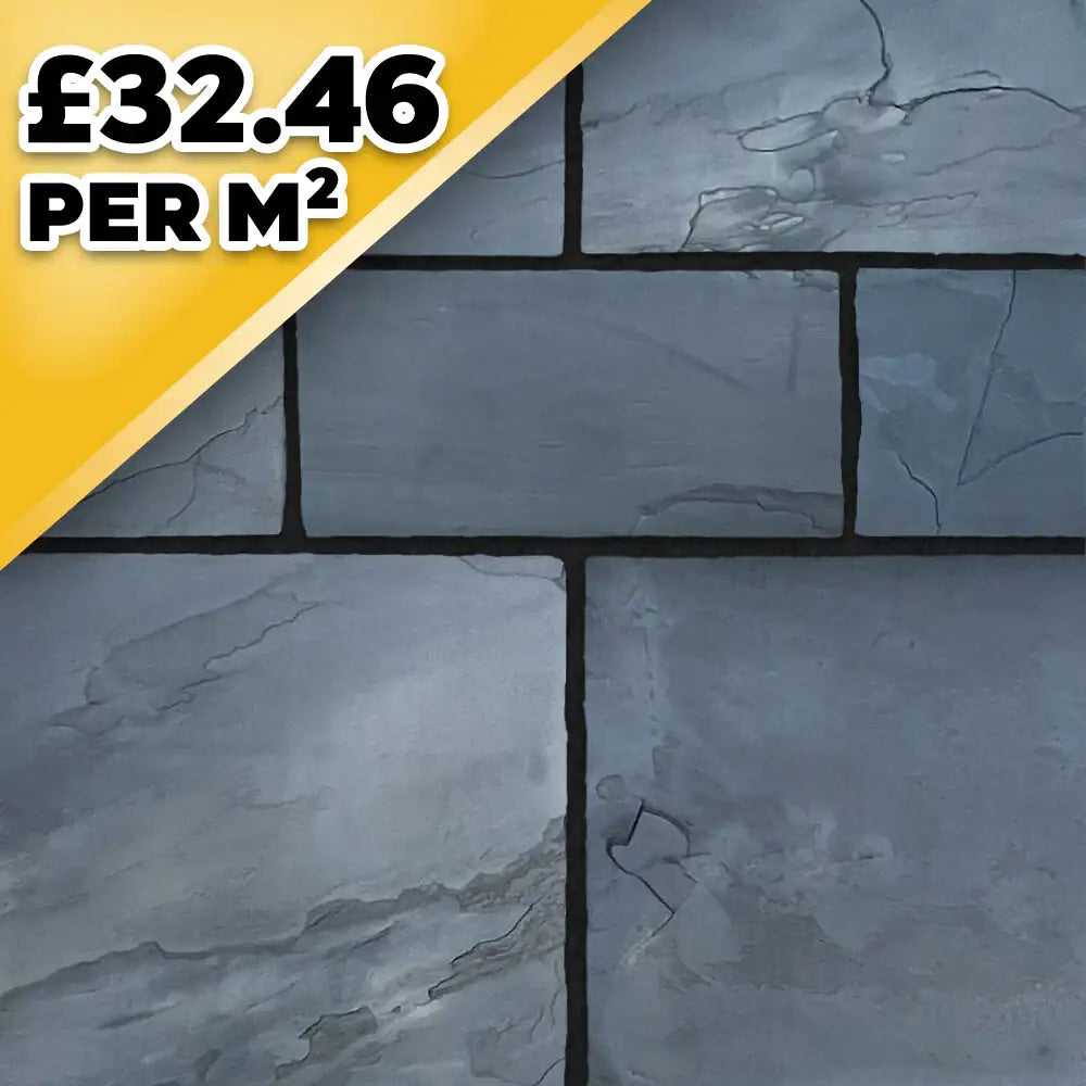 Mongolian Slate Indian Natural Sandstone Paving Pack 22mm Calibrated 8m2