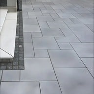 Textured Grey Granite Indian Natural Sandstone Paving Pack 22mm Calibrated 9.9m2 Patio Kit